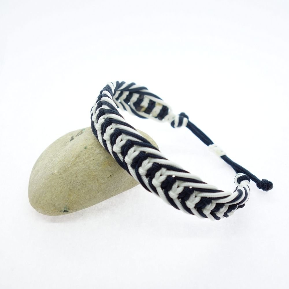 pulsera nautica navy blanco