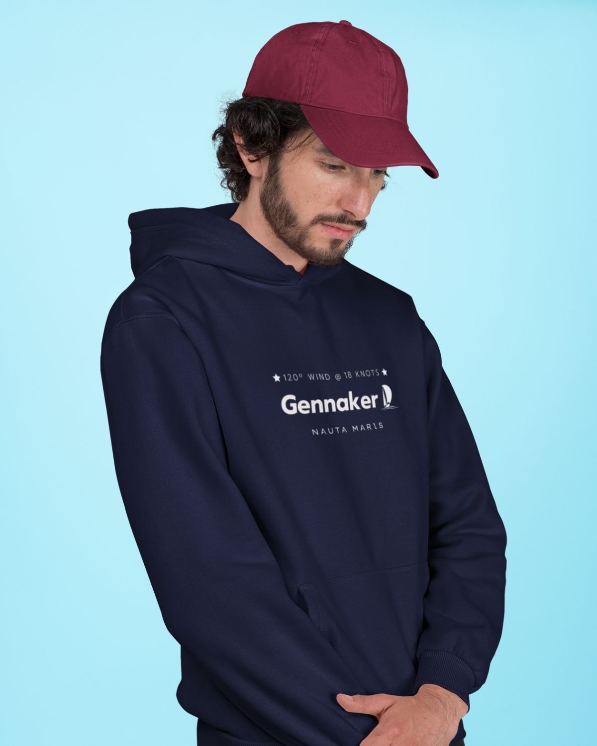 Sudadera orgánica con capucha Gennaker