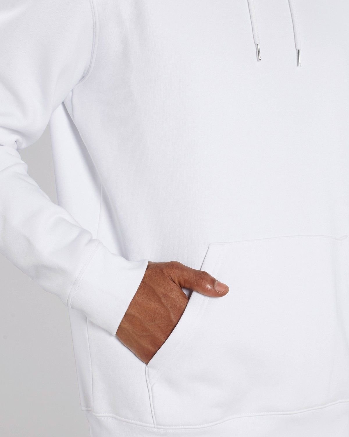 Sudadera blanca con capucha Mediterranean unisex