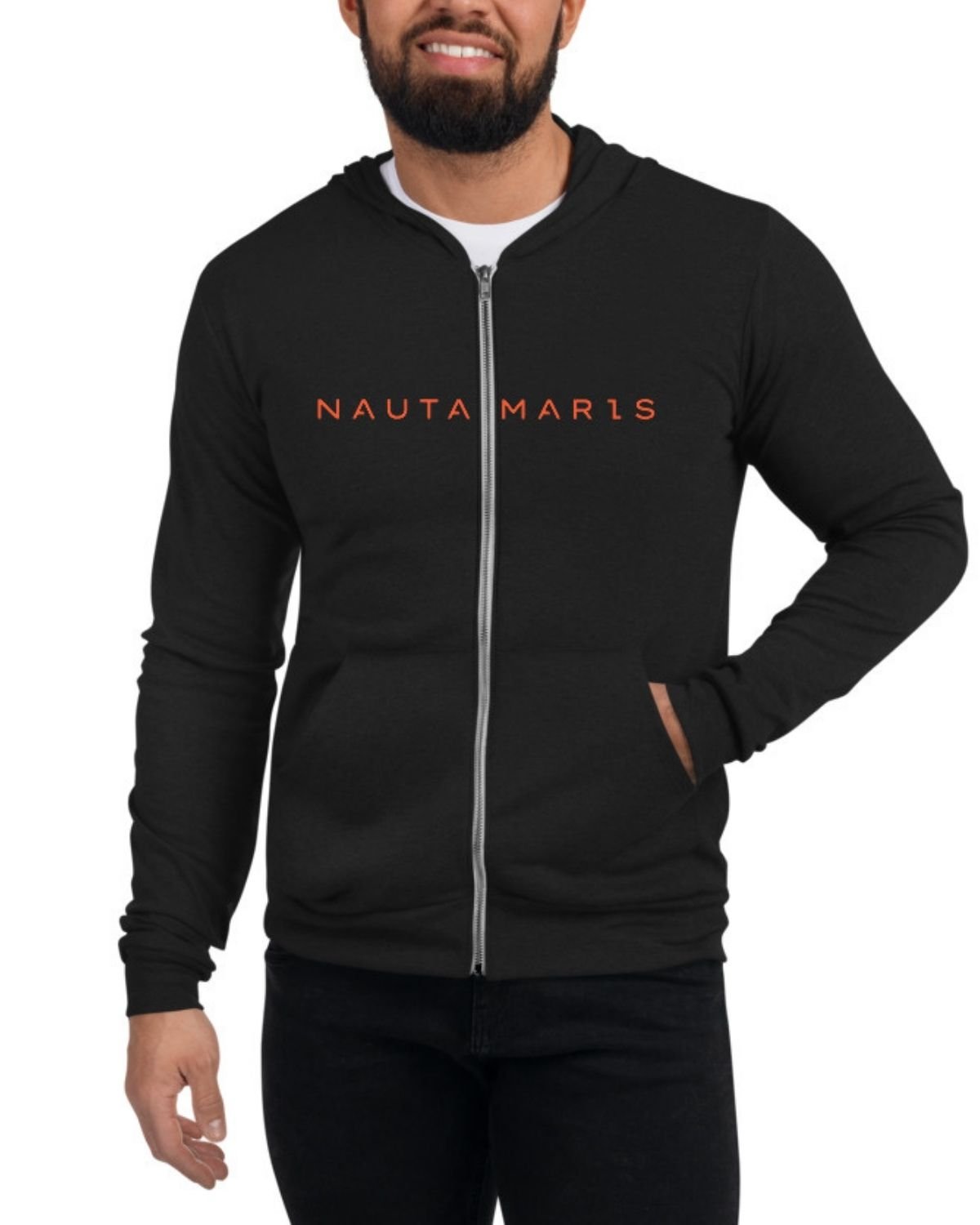 Sudadera orgánica ligera Tiburón naranja