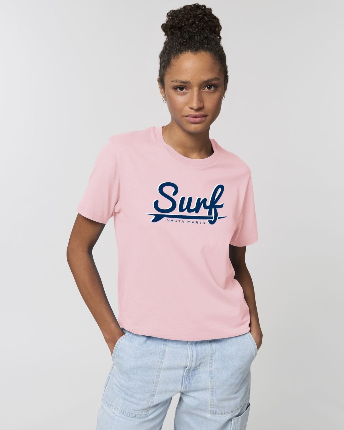 Camiseta orgánica rosa Surf