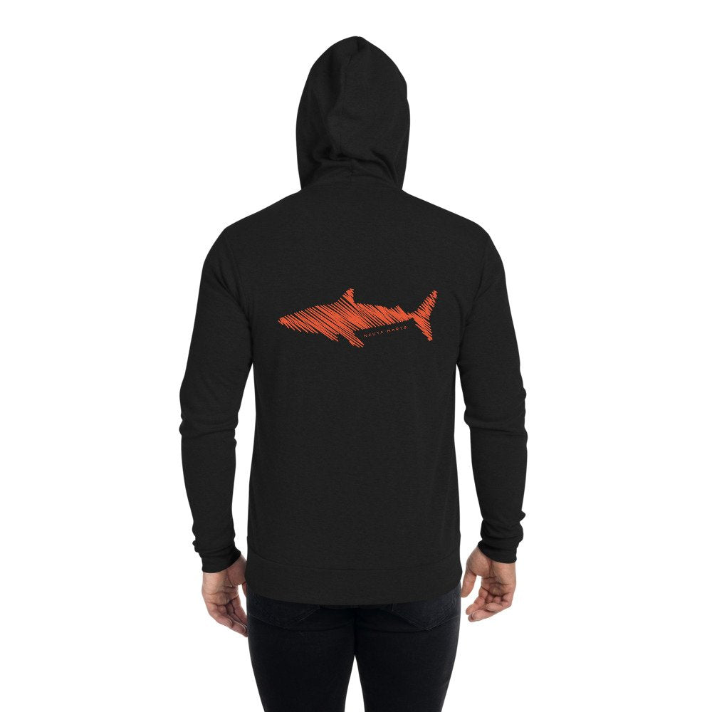 Sudadera orgánica ligera Tiburón naranja