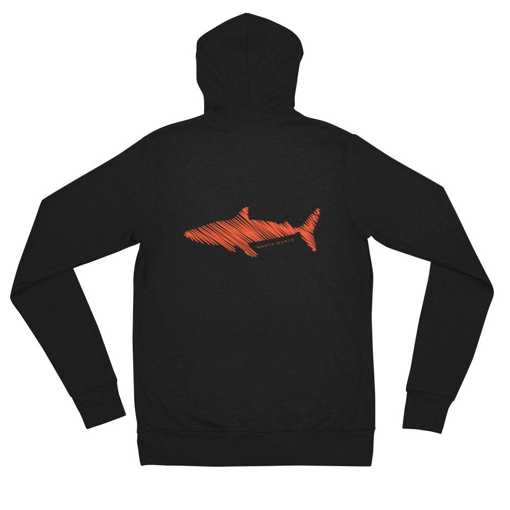 Sudadera orgánica ligera Tiburón naranja