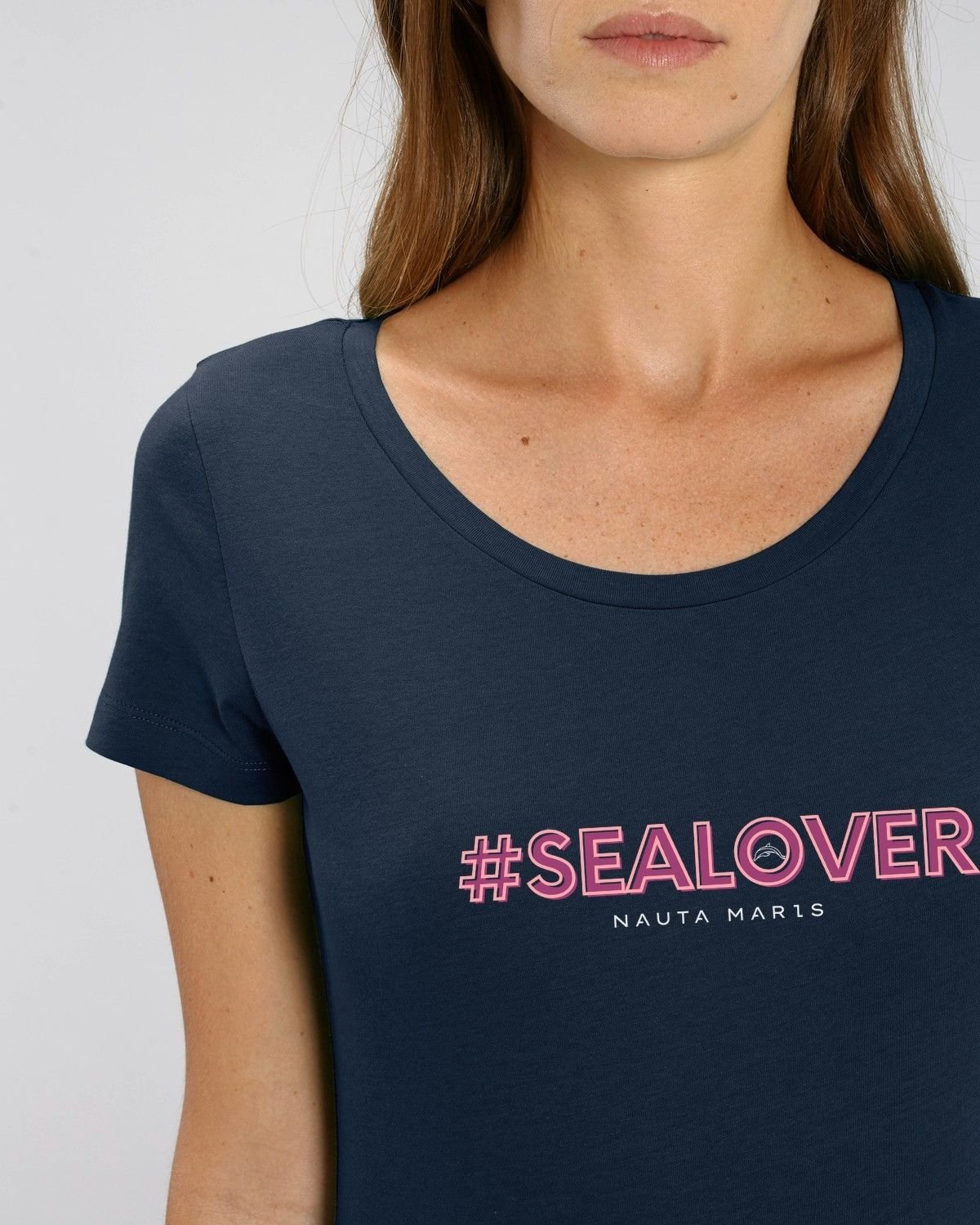 Camiseta orgánica mujer navy #sealover