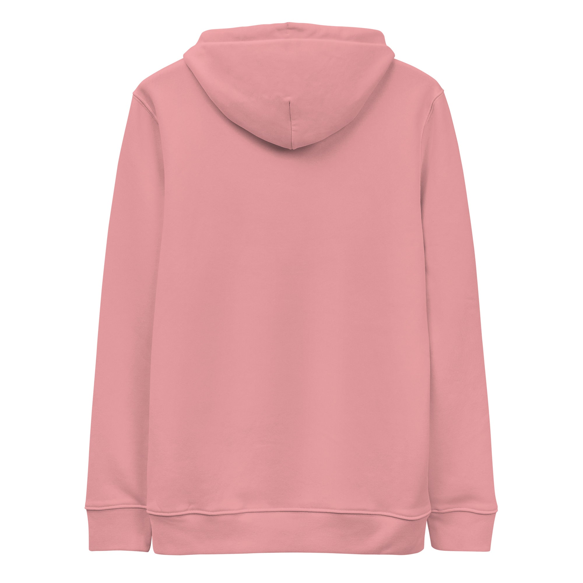 Sudadera orgánica con capucha rosa unisex