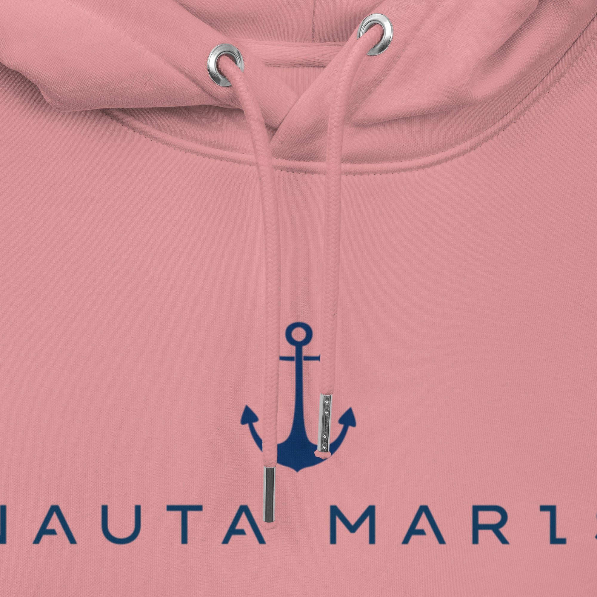 Sudadera orgánica con capucha rosa unisex