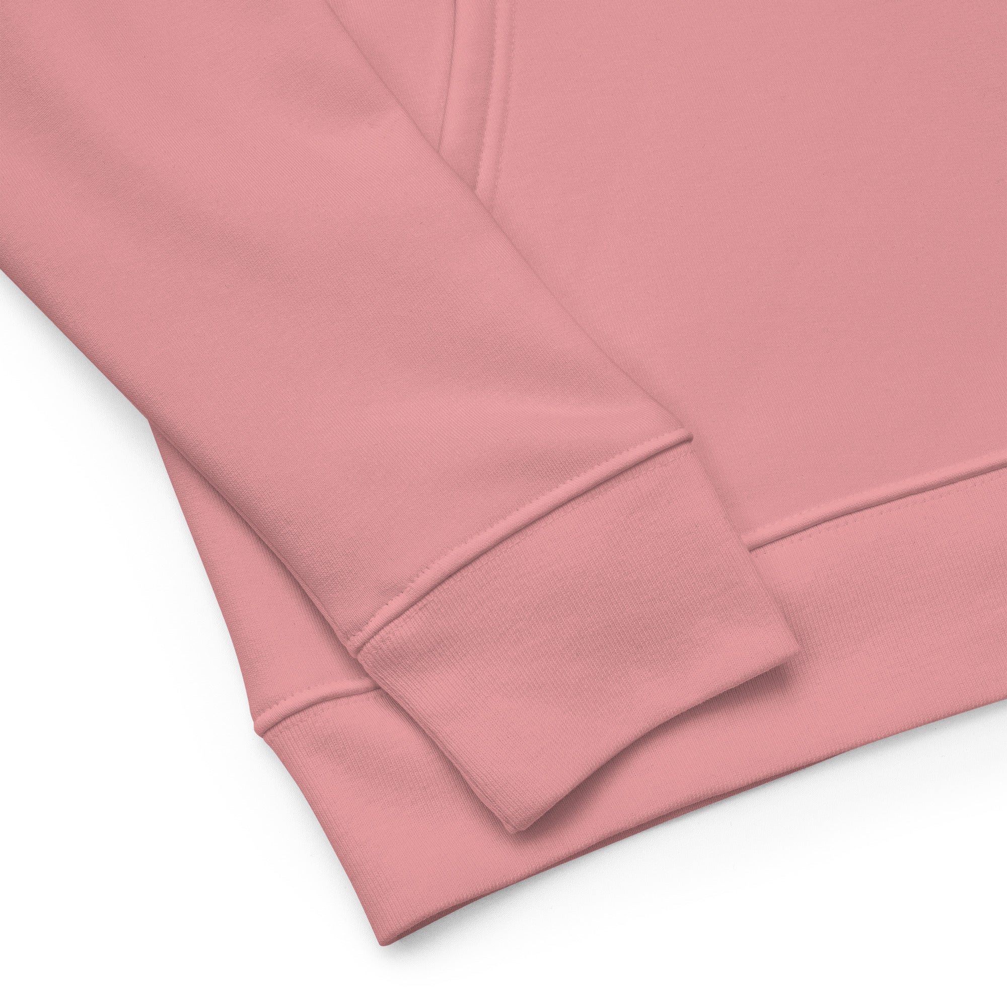 Sudadera orgánica con capucha rosa unisex