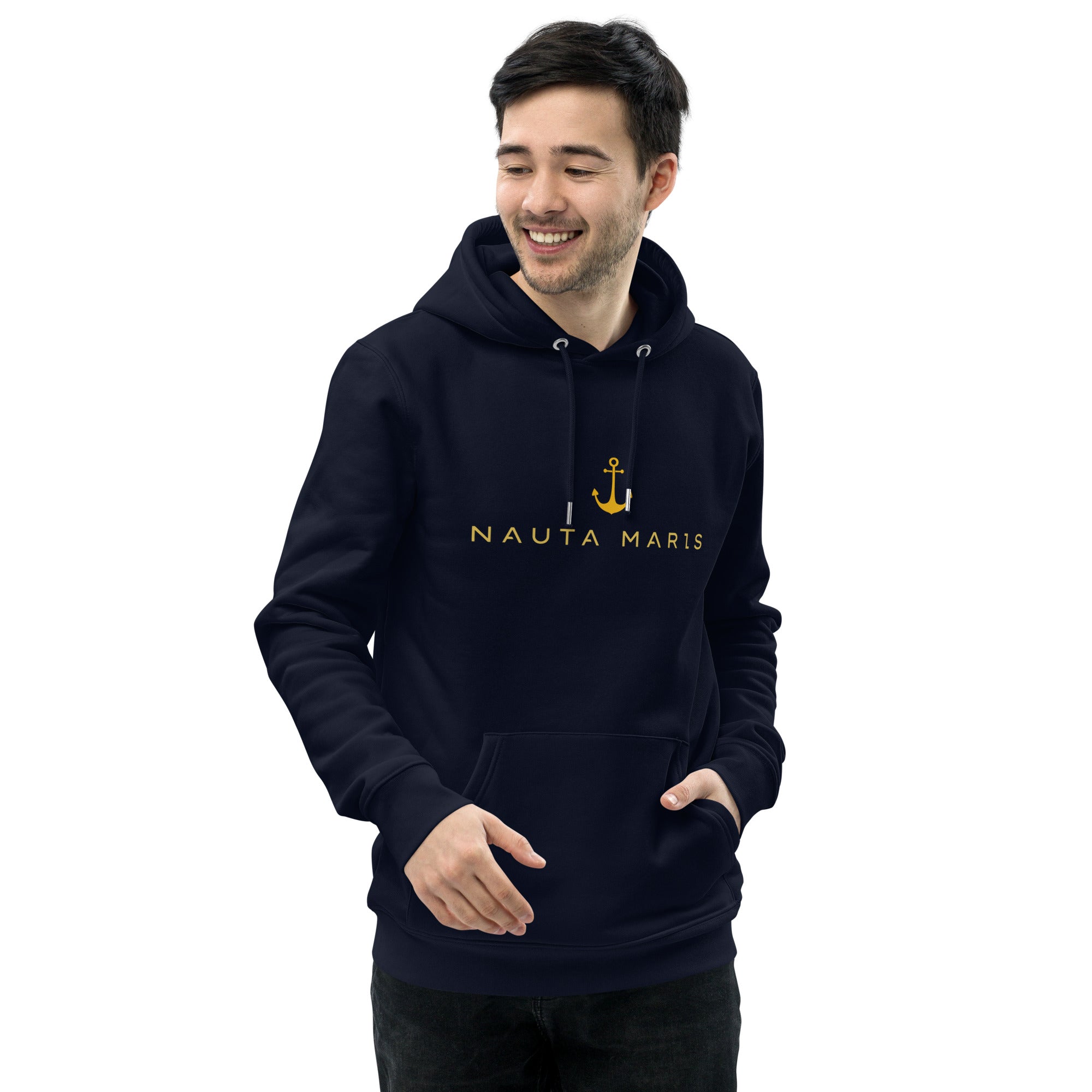 Sudadera con capucha navy ancla unisex