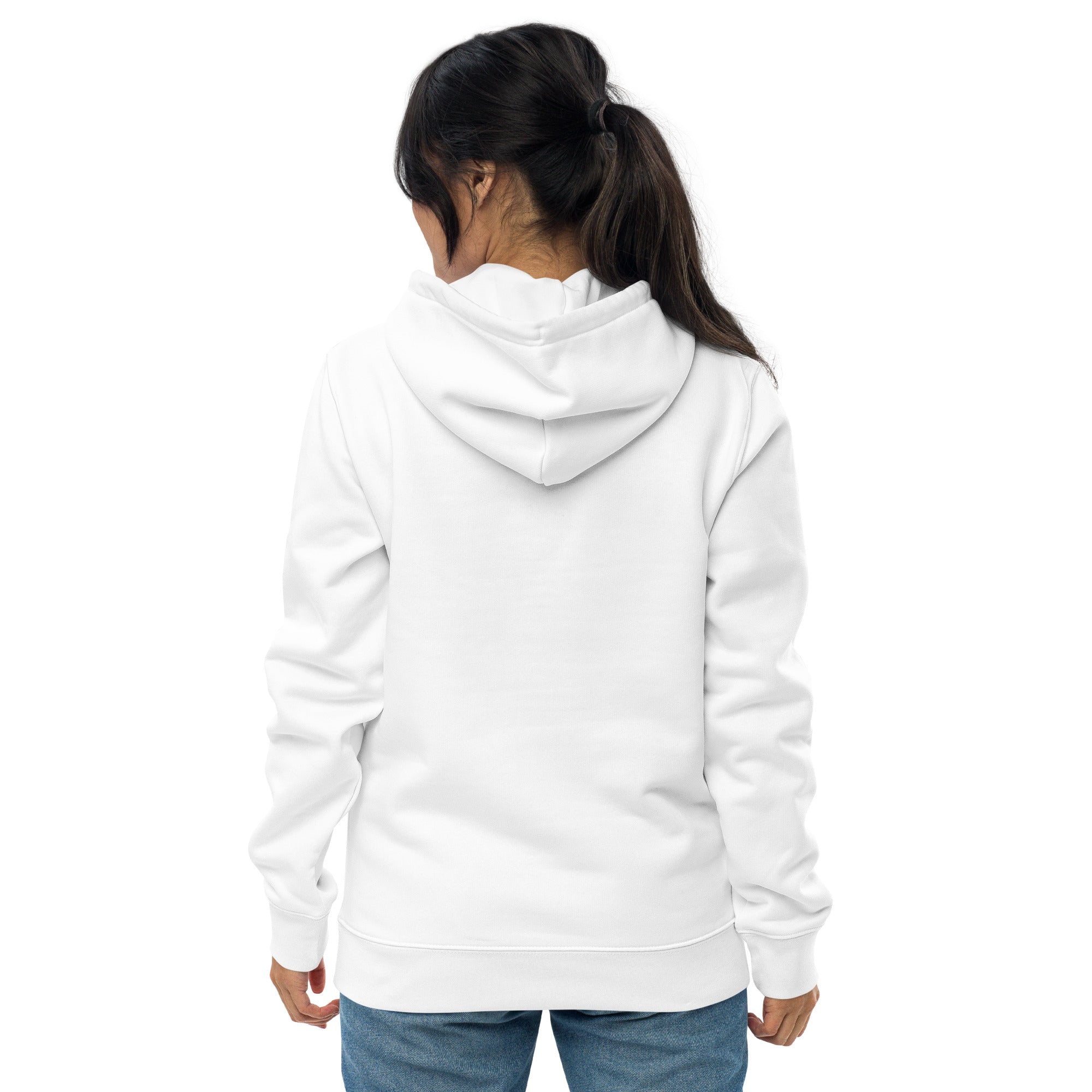 Sudadera blanca con capucha Mediterranean unisex